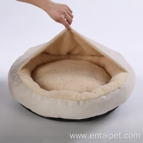 Dog Round Warm Plush Faux Fur Cat Bed